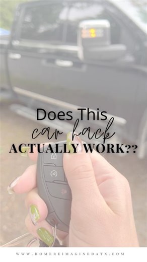 Home Reimagined ✨Cleaning, Organizing & Home Hacks on Instagram: "Did you know this car trick?! 🤯 You can open all the windows on your car with just your key fob! 🚗 This works for Chevrolet, GMC, Jeep, BMW, Nissan, Toyota, Mazda, and many other cars! Here’s how to activate and use this key fob window trick: 👇🏻 ✨ First, turn on the setting (many cars have it off by default). Here's how to enable it: 1️⃣ Turn your car on 2️⃣ Go to Settings 3️⃣ Select "Vehicle" 4️⃣ C