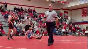 145: Joel Adams get the pin for the Patriots Patriots 16 Spartans 9 | Nebraska USA Wrestling