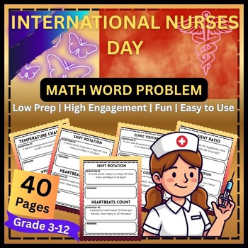 Emergency Room Math Challenge! Nurses Day Real-World Problems Grades 3–12