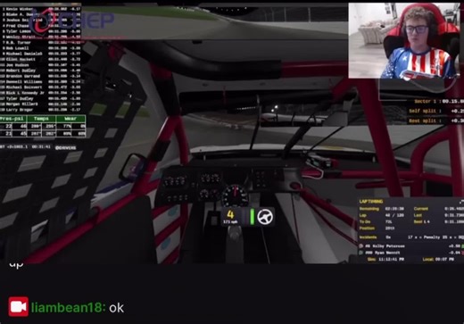 #smoothoperator On corner exit out of turn 4, you’ll see the front of the car start pointing toward the infield. You’ll hear Liam say “whooo. It’s loose”. At nearly 200mph on slick tires this is a pucker factor! Grip is your friend and enemy at the same time, as it’s such a fine line to where grip slows you down! He’s a #smoothoperator!
