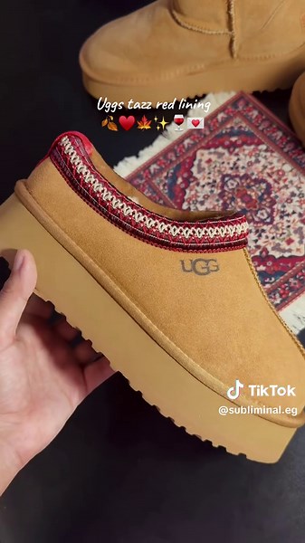 Uggs Tazz Red Lining Size 38-39 Available Now