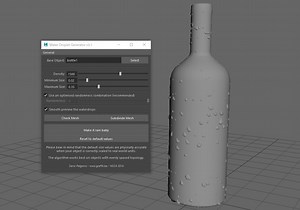 Maya-水滴を生成するシンプルなPythonスクリプト[Water Drop Generator] | liquidjumper
