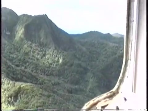 a long-ago air tour of Tutuila with Evelyn Lili'o-Satele. What year was this? | George Hastings