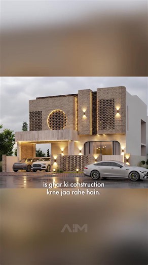 Our Most Unique House Design This house design is inspired by traditional architecture and classic design. In this construction project, we are using Gutka Brick as a major facade design element to create a unique and timeless look. From the house plan to the exterior design, every detail has been carefully planned to build a luxury home with quality construction and lasting beauty. #house #home #interiordesign #interior #construction