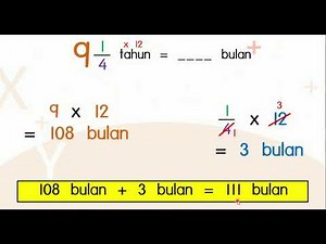 MATEMATIK TAHUN 5 - Tukar Unit Masa (Jam ke Minit, Hari ke Jam, Tahun ke Bulan)