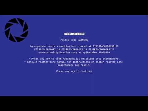 Aperture science molten core alarm (portal 2)