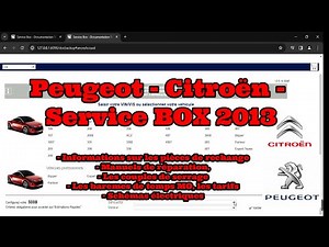 Petit aperçu de Peugeot - Citroën - Service BOX très pratique pour le PSA 👍