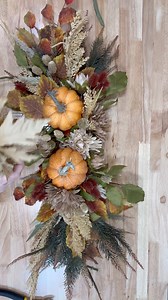 167K views · 1K reactions | Do you have a pool noodle? What about leftover fall flowers and leaves and maybe throw in a couple pumpkins, put it all together and you’re good for Thanksgiving. #craftingideas #thanksgivingdinner #thanksgiving2024 #thanksgivingtablescape | Julie's Wreath Boutique | Facebook