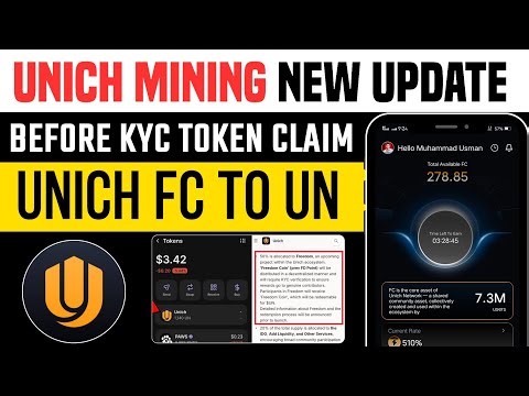 Unich Airdrop New Update | Unich FC Convert UN Token | Unich Mining TGE Claim After Kyc Verification