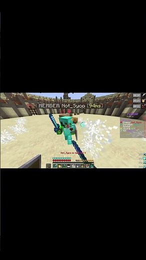 Diamond SMP Kit PvP Battle | Minecraft Short #minecraft #shorts