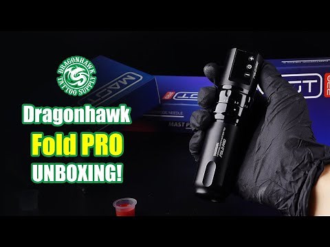 Dragonhawk Wireless Tattoo Pen Machine with 7 Stroke Length | Fold Pro