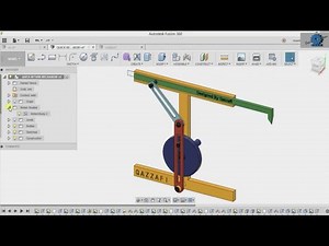 Quick return mechanism - fusion 360 tutorial