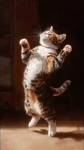 Dog singing Cat dancing hahaha 🤣 #cat