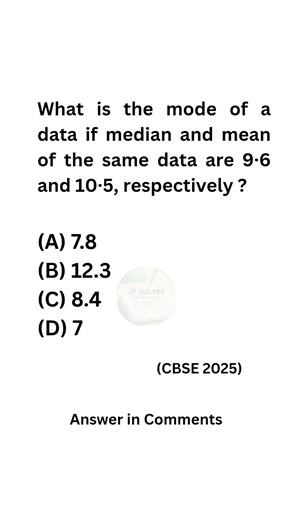 CBSE Maths Statistics PYQ #pyqs #cbse #maths #boardexam #class10 #study #learning #statistics #jee