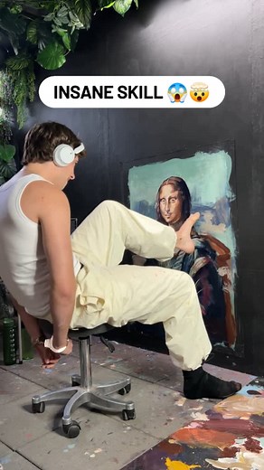 16K views · 276 reactions | DUDE PAINTED MONALISA WITH HIS TOES 勞 #reels #viralreelsシ #fypシ #art #drawing #pencildrawing #artreels #artistsoninstagram #fblifestyle | Dreharry's Art | Facebook