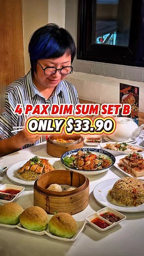 ✨ Weekday Dim Sum Deal That Hits the Spot! 🥢 Sum-thing delicious is brewing at @sumdimsumsg along Jalan Besar! 📣 Weekday-only Dim Sum Set B for 4 at just $33.90 (U.P. $65 ) — perfect for family or friends! Here’s what’s in the set: ✅ Any 4 dim sum of your choice (excl. XLB 小笼包6pcs & Crispy Prawn Rice Roll) ✅ Signature Crispy Pandan Pork Bun 🌿 ✅ 2 x Yang Zhou Fried Rice 🍚 ✅ 4 x Tea ✅ Osmanthus Jelly for a sweet ending 🌸 We couldn’t resist topping up with their Pork Chop Fried Rice and XO Car