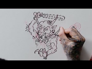 Dansin's Oni Demon Drawing Tutorial | Tattoodo | Art Class