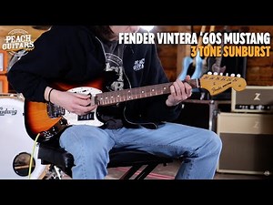 No Talking...Just Tones | Fender Vintera 60s Mustang Pau Ferro 3 Tone Sunburst