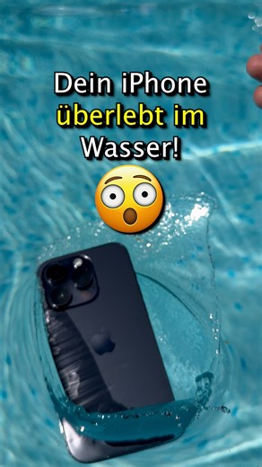 Das iPhone ist doch wasserdicht oder? 😱