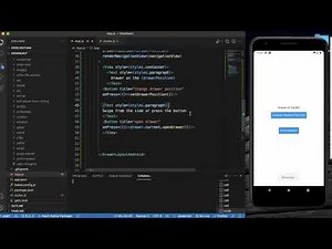 React Native Tutorial 43 - DrawerLayoutAndroid - React Native