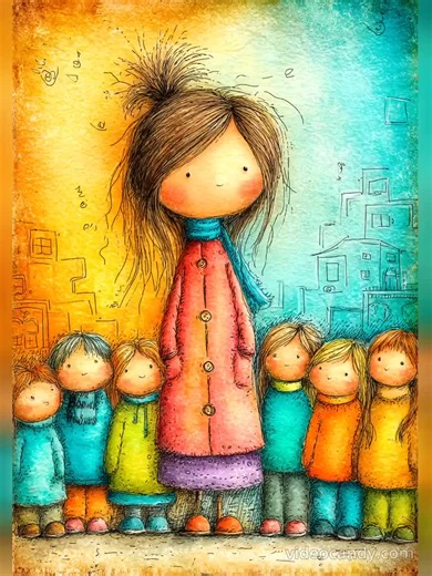 Teacher Clipart, Cute Kids Art, School Theme Tag, Watercolor Kids, Spring Classroom, Girl With Book, Pastel School Art, Journal Kids, - Etsy