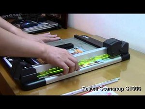 Fujitsu Scansnap S1500 裁書與掃瞄過程