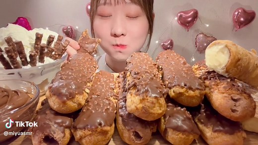 小枝シューのチョコクリームパフ夢中体験