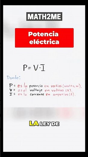 Formula for Electrical Power