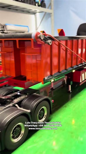 8x8 LXY Mercedes Benz truck with a matching hydraulic dump trailer