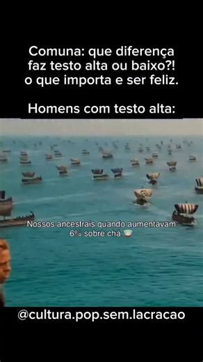 A Cultura POP Sem Lacração on Instagram: "Ao longo da história, grandes rupturas sociais quase sempre vieram acompanhadas de homens jovens, fisicamente ativos e com altos níveis de testosterona. Não é ideologia, é biologia + contexto social. Estudos em endocrinologia mostram que a testosterona está ligada à disposição para risco, assertividade, competição e capacidade de enfrentar ameaças. Em períodos de fome, injustiça, colapso moral ou opressão política, esses fatores se convertem em revoluçõe