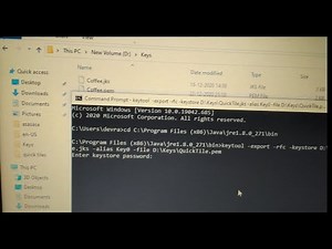 Convert JKS file to PEM file | With Command Prompt