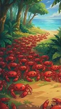 Why do these Christmas crabs march to the sea?