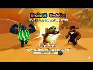GIANT ELEPHANT Brainrot Unlocked! 🐘 (Level 21-26) The NEW Hardest Brainrot Evolution in Roblox!