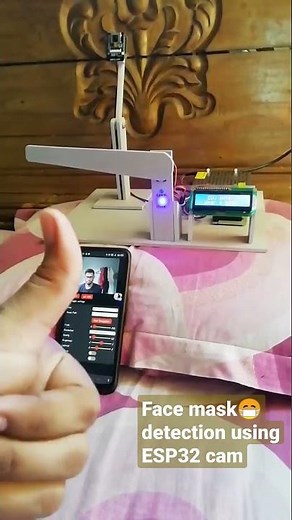 Face 😷 mask detection using ESP32 cam