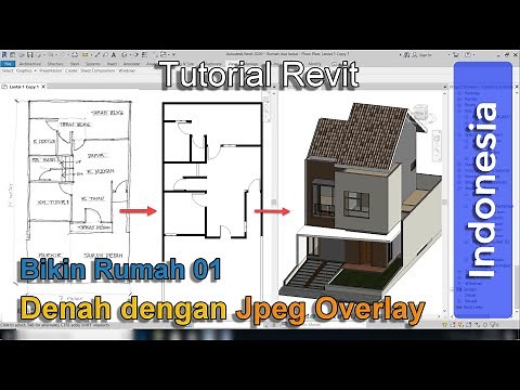 REVIT BIKIN RUMAH 01 – Membuat denah menggunakan teknik jpeg overlay
