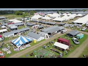 Warrenton, TX Antique Festival Aerial View (Round Top Antique Fair)