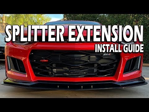 Camaro 17-24 ZL1 Splitter Extension Install | ZL1 Addons