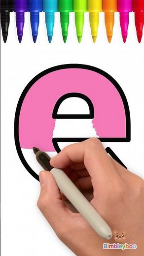 Lowercase Letters d-e-f Drawing & Coloring 🎨 Learn ABC for Kids! | Bimbleyboo