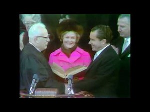 January 20, 1969 - Richard M. Nixon takes his oath of office as President (CBS footage)