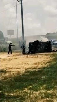 The end of the Dodge Charger speeding away at 158 ​​mph