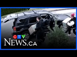 Alleged porch pirates caught on video