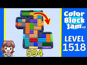 Color Block Jam Level 594 (1518) Solution Walkthrough