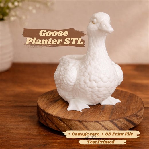 Goose Planter STL File | Cottage Core 3D Print Decor (digital Download) - Etsy UK