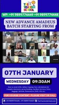 ✈️ Air Ticketing Practical Training | Authorised Live GDS Amadeus | Galileo | Sabre #iata#airport