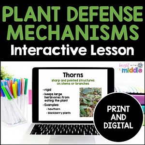 Plant Defense Mechanisms Interactive Lesson