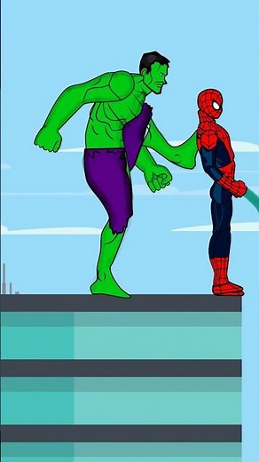 Hulk attack spiderman - Best laugh - Spidey Funny animation.