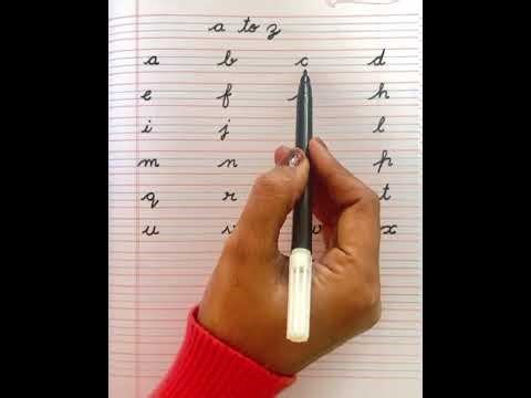 HOW TO WRITE SMALL CURSIVE WRITING a to z#SMALL CURSIVE a to z WRITING