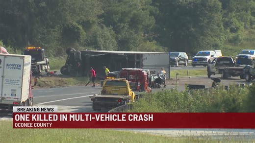 Fatal multi-vehicle crash on I-85S closes interstate