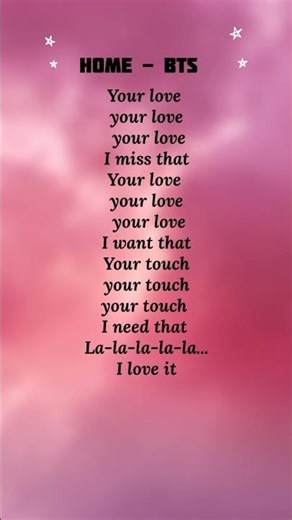 Home - BTS lyrics song.... #bts #home #songlyrics