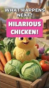 The Chicken Who Thought He Could Fly! 🐔😂 | Funny Story | Cartoon Short #animated #storytime #shorts